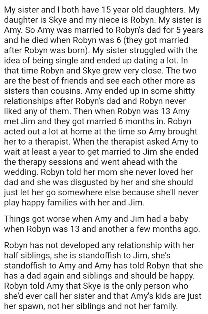 OP's Sister Struggled with the Idea of Being Single and Ended Up Dating a Lot of People