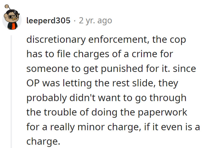 Guess the paperwork hassle outweighed the small fry charge. Must've been in the 'too much trouble' section of their manual!