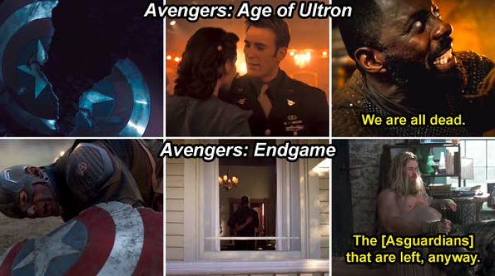 6. During 'Avengers: Endgame' we see how Wanda's visions from 'Avengers: Age of Ultron' come true