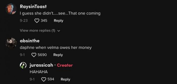 People had a lot of clever comments after she posted the video.