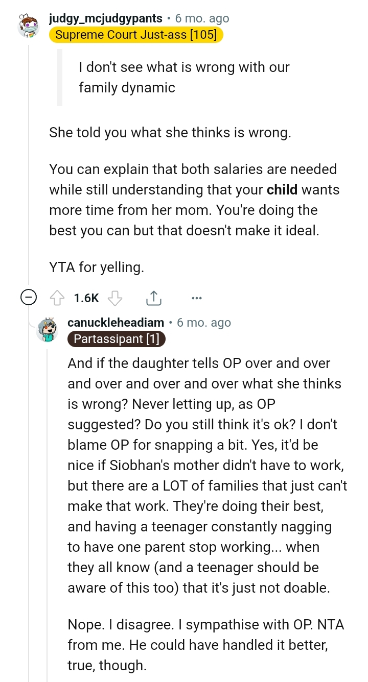 She said what she thinks is wrong