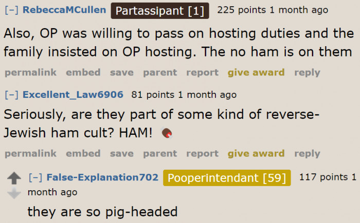 The in-laws should've allowed the OP to pass the hosting duties to someone who's willing.