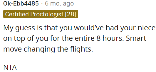 OP made a smart decision to change her flight.