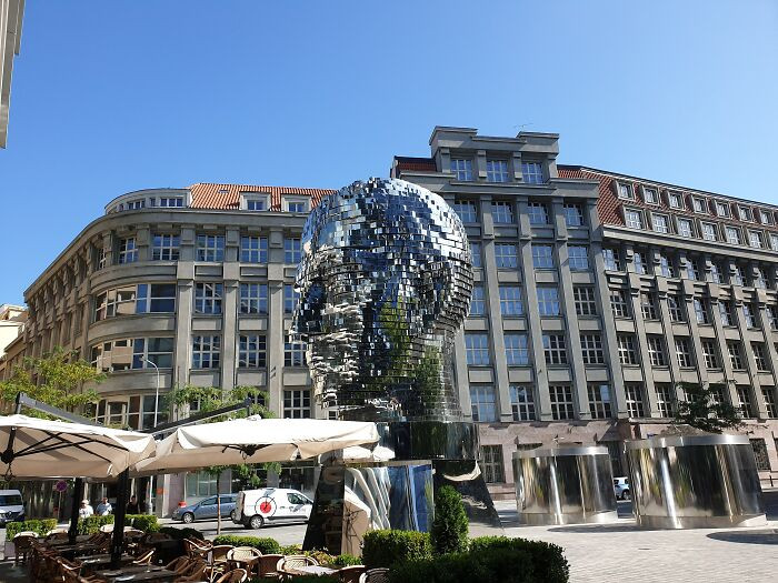 Franz Kafka, Rotating Head, Prague, Czech Republic