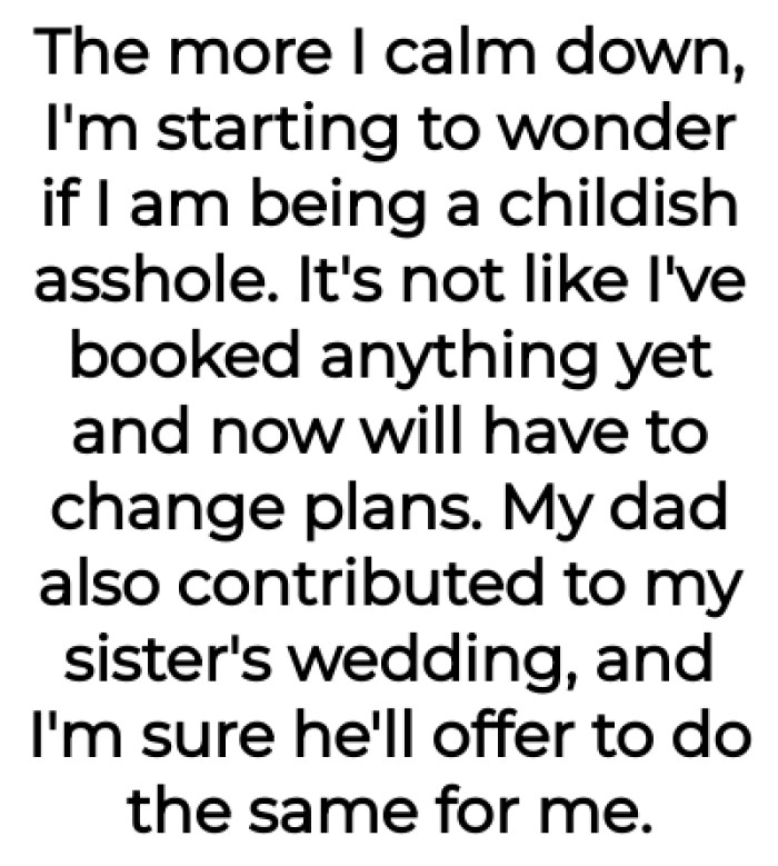 It's Not Like the OP Has Booked Anything Yet