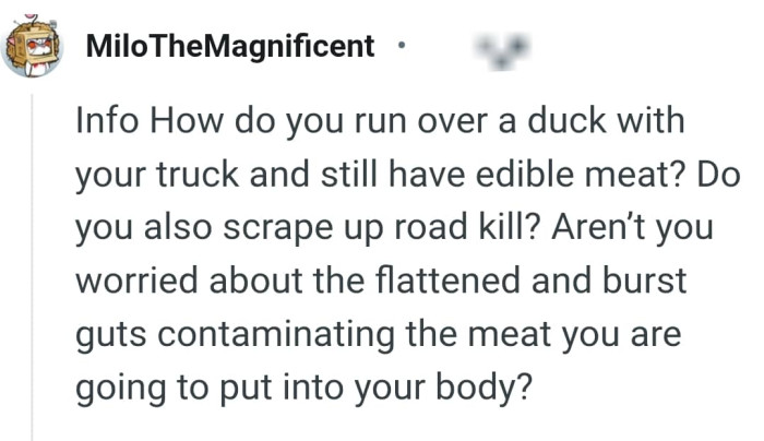 This Redditor desires more information