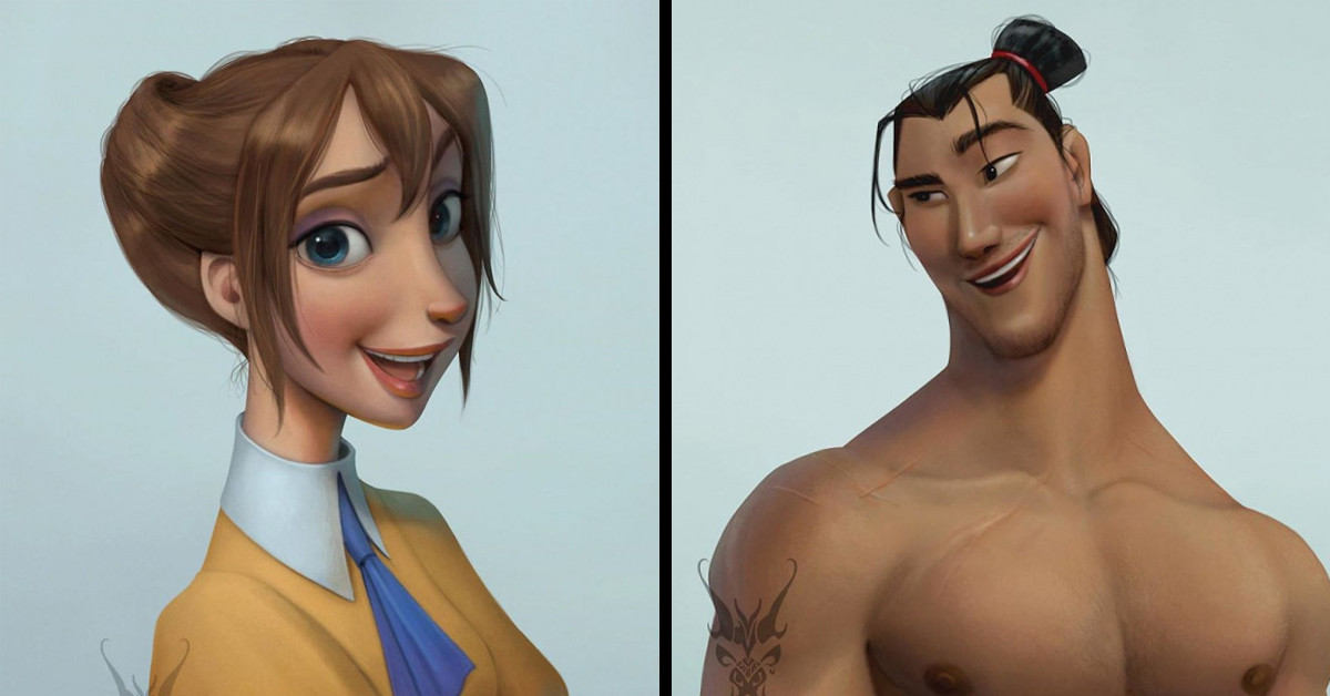 Realistic Digital 3D Paintings of Disney Characters That Make Them Look Almost as Though They Are Really Alive