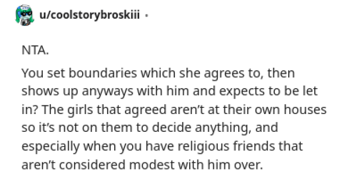 Obviously, we all agree that OP was NTA.