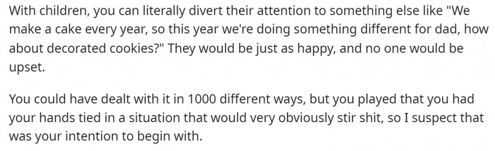 This person goes on to say that the way she communicated with her kid was somewhat wrong.