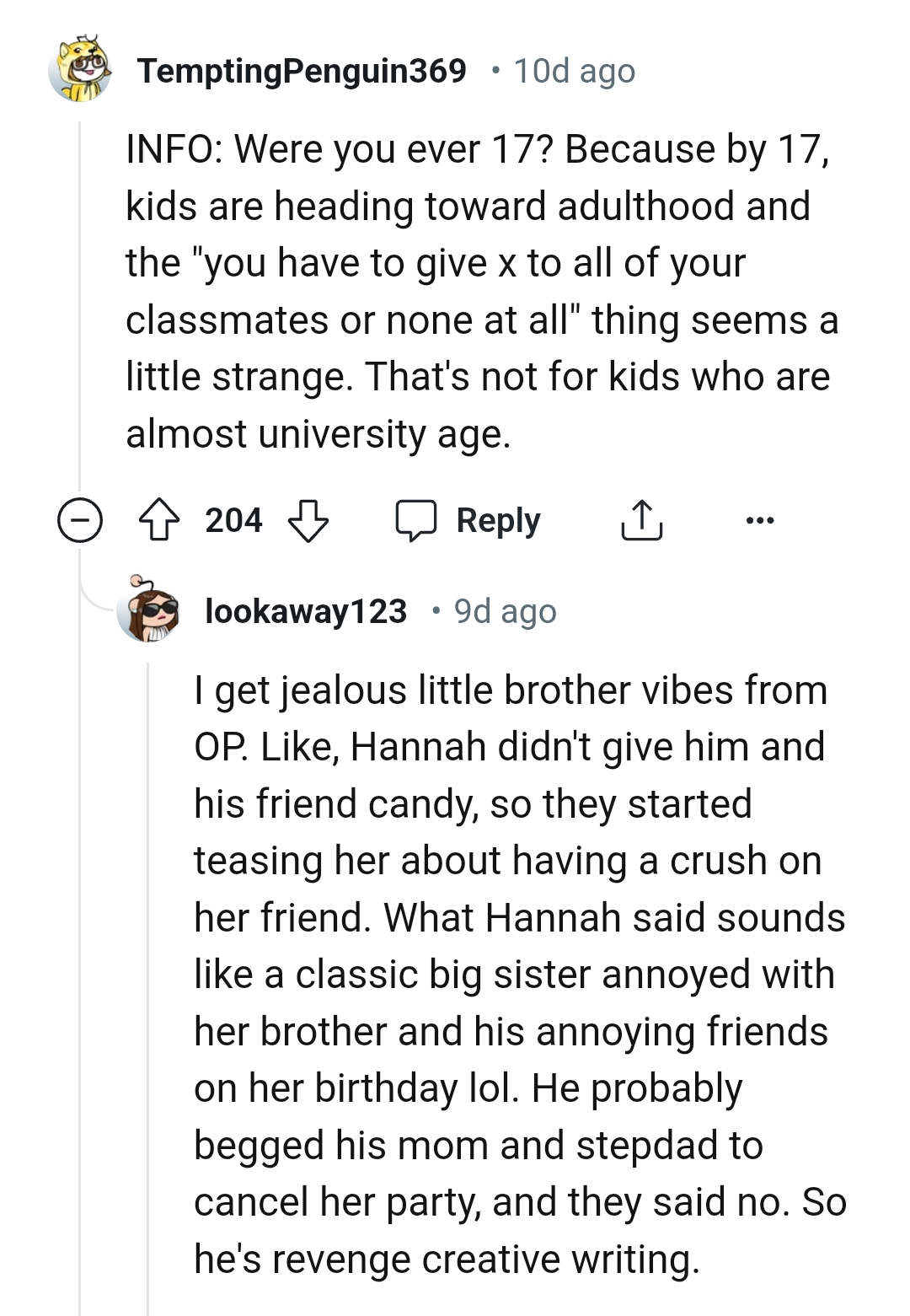 That is not for kids who are of college age