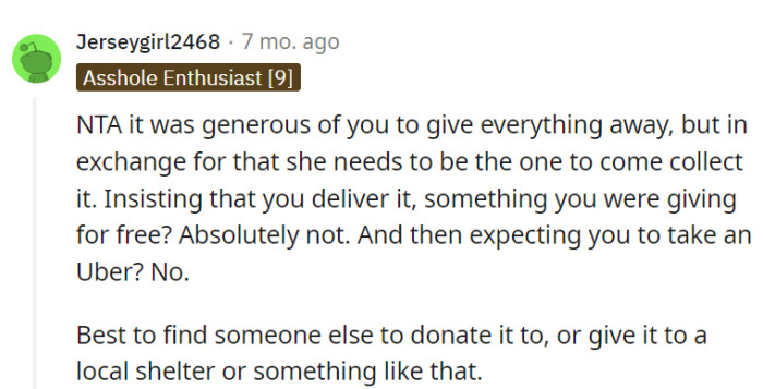 It's time to find a more appreciative home for those clothes!