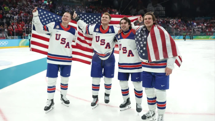 US men’s hockey team celebrates, players opt out of White House visit