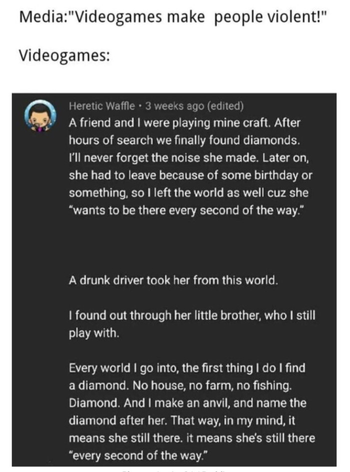 13. When you think video games make people violent, but it's the total opposite