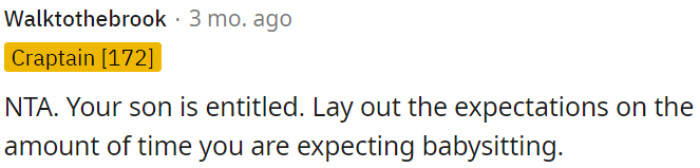 OP's Son Is Entitled