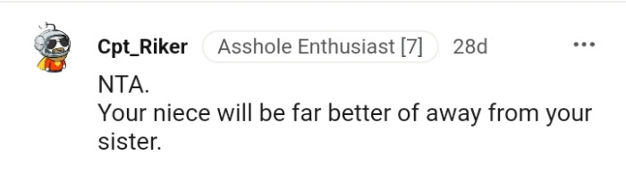 OP's niece will be far better off away from her mother