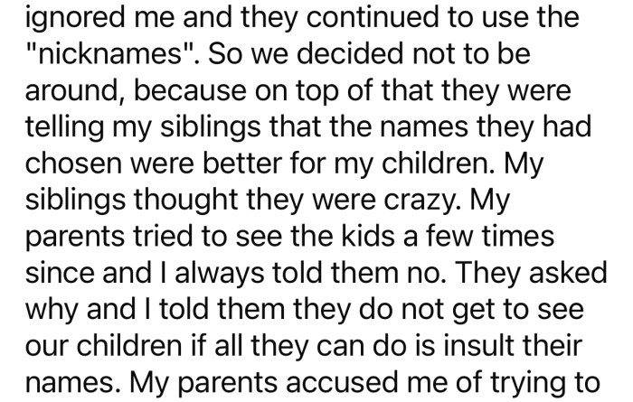 OP started avoiding his parents and limited contact with them.