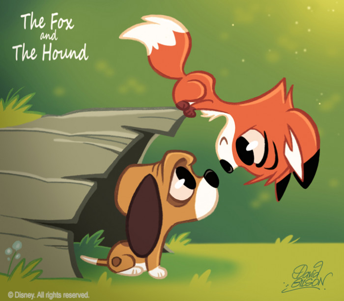 48. The Chibi Style Version of The Fox and the Hound