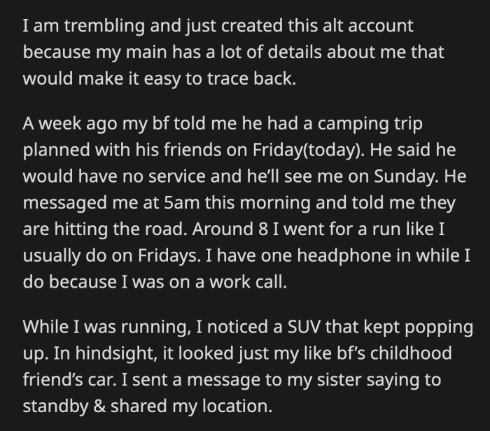 Finally, her mask was removed. She was on her knees in front of her boyfriend.