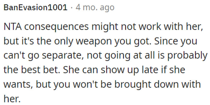 Going separately isn't feasible.