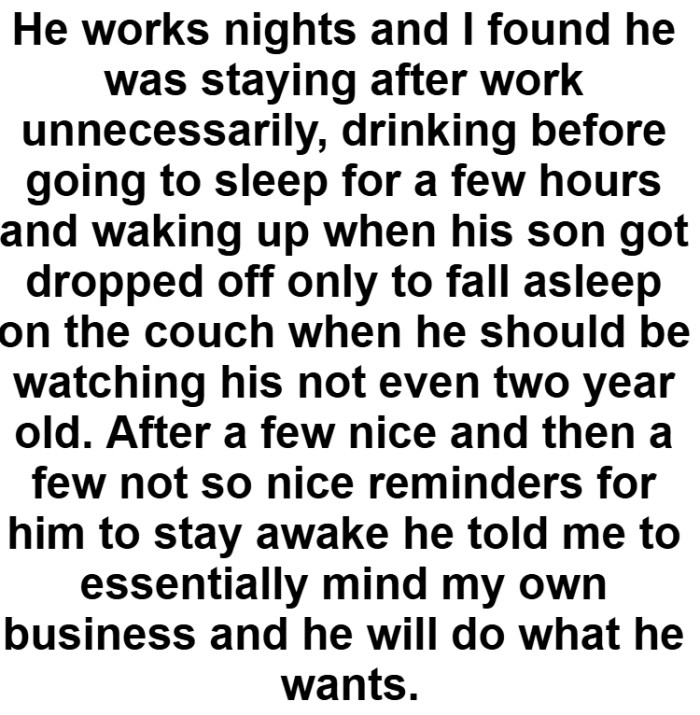 Now this is where his stepdad starts finding out that he's not doing what he's supposed to be doing.