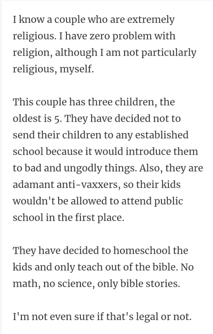 7. Extremely religious people