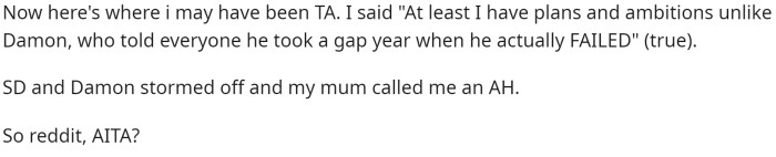 Basically, she said that she went off on him and told him straight up that it is her money, so it's her decision what she does with it.