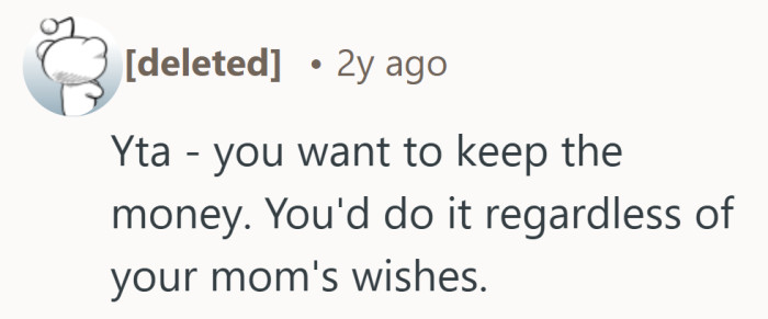 That accusation cuts straight to motive, suggesting the will is just convenient cover.