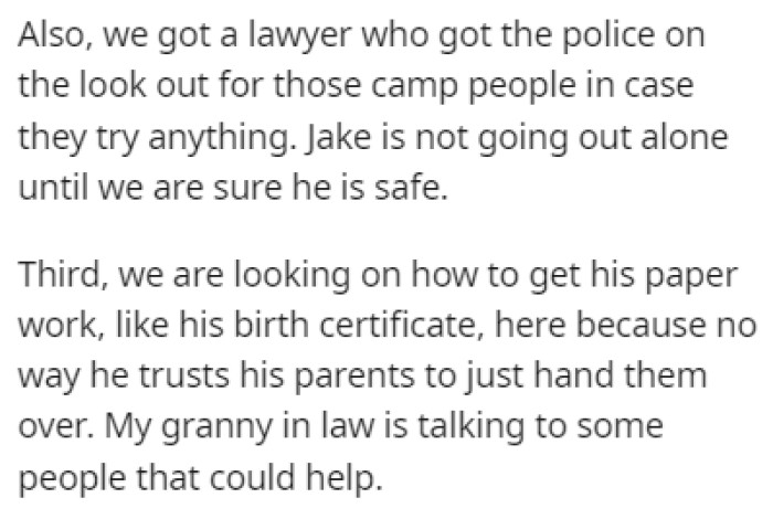 Jake isn't going anywhere until he's safe