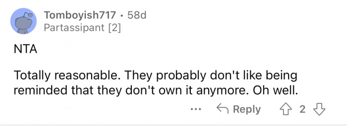 OP's reaction is totally reasonable.