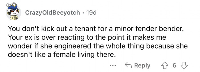 A minor fender bender is not worth this reaction.