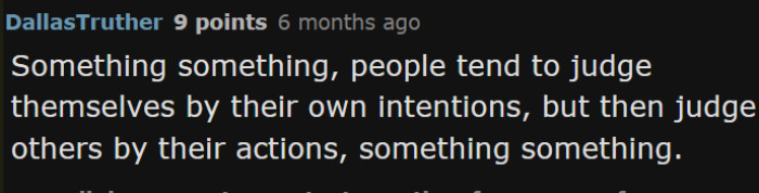 This is a great thought: