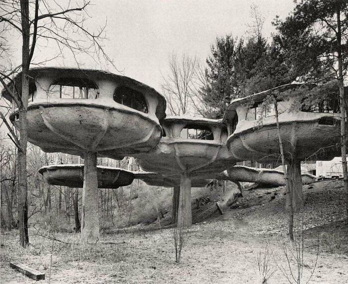 "Mushroom House, Perinton, NY, USA | James H. Johnson | 1972"