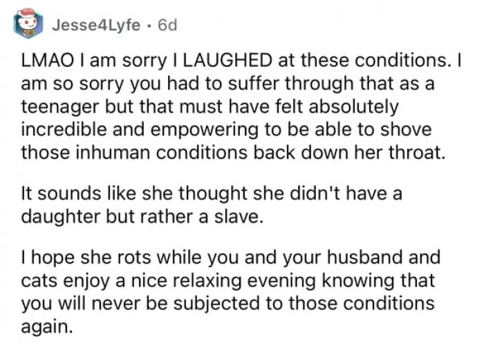 Imagine living through those kinds of rules as a teenager.