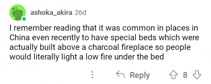 18. Woah, a fireplace under the bed?