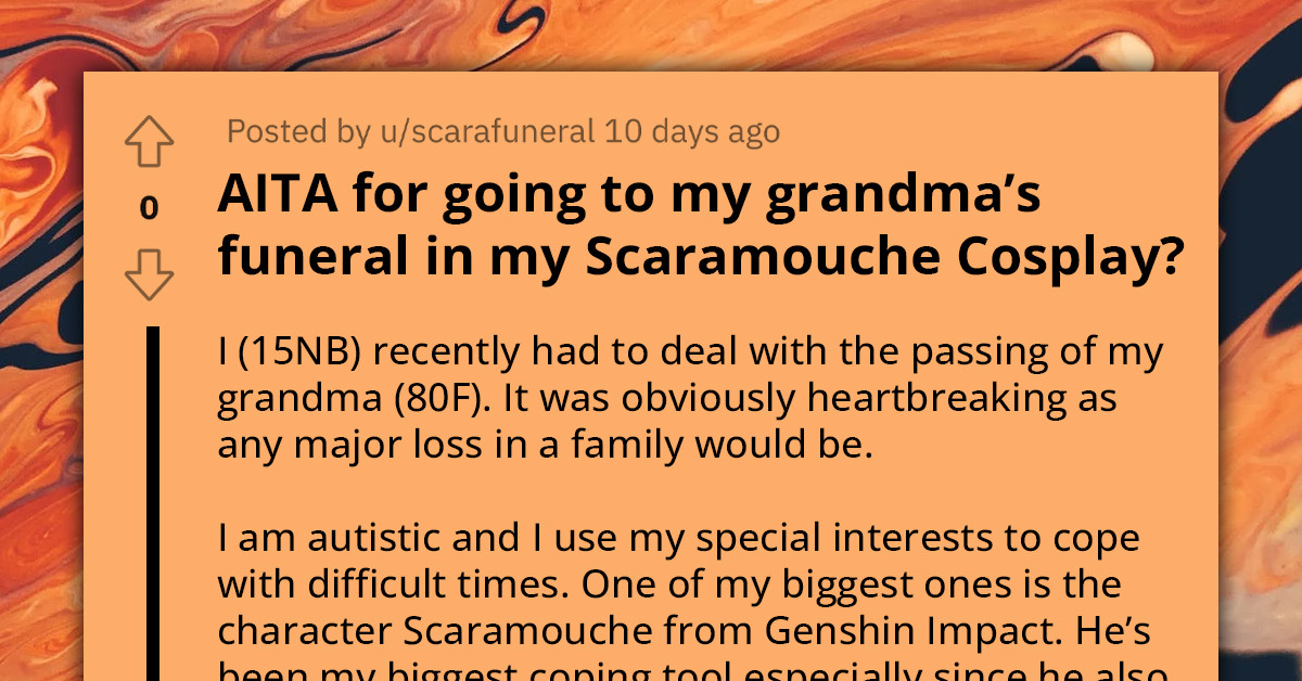 Autistic Teen Shows Up At Grandmother's Funeral In Flamboyant Scaramouche Costume, Doesn't Understand Why Grandfather And Family Are Furious