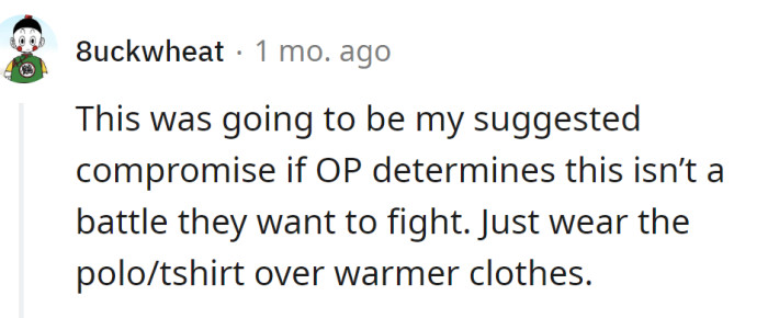 Another Redditor agreed