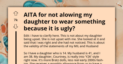 Mother Called Out By Husband And Mother-In-Law After Telling Her Daughter She Can't Wear New Skirt She Bought