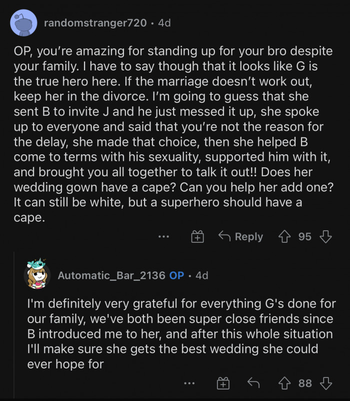 G is the true hero here!