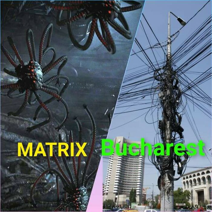 The Matrix Looked Futuristic Until You Visited One Street In Eastern Europe. Big Biznis Internet Infrastructure