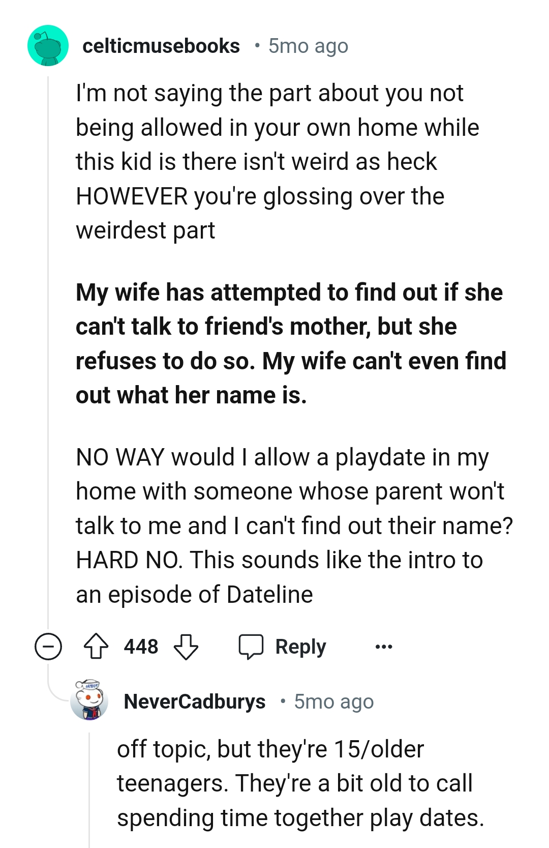 And the comments keep rolling in...