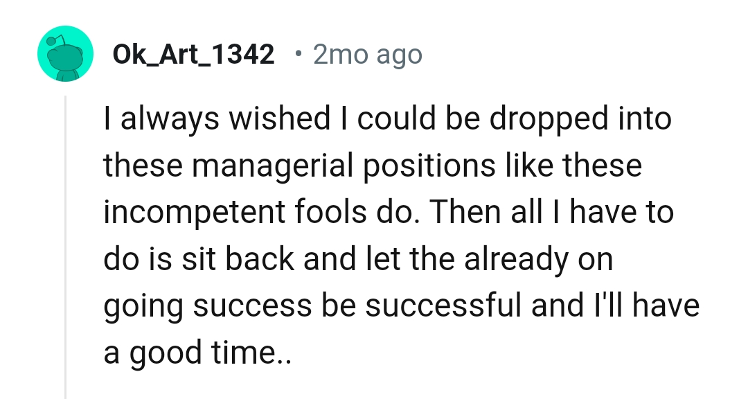 Letting the ongoing success be successful while you relax