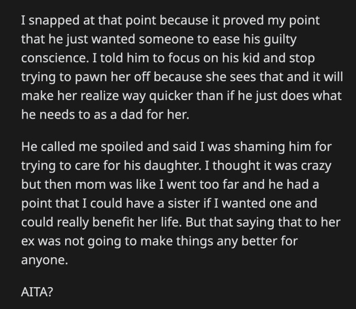 OP gave Henry unsolicited advice and told him to stop trying to pawn off his daughter to other people — all that effort would be better spent on him being an actual dad to Vivienne. Did OP go too far?