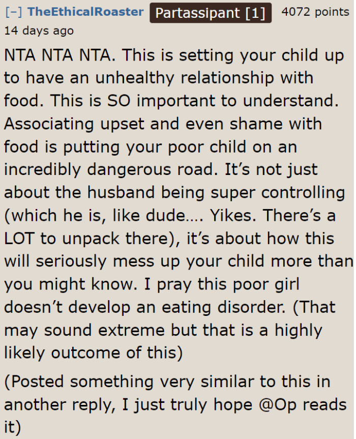 He'll mess up his child if he continues to act this way.