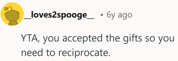 This take keeps it blunt. Participation starts the moment you say yes to someone else’s gesture.