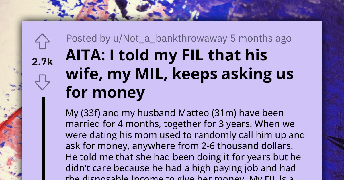 Redditor Accidentally Got Her MIL Separated For Questioning Where She Spends Money In Front Of Her FIL