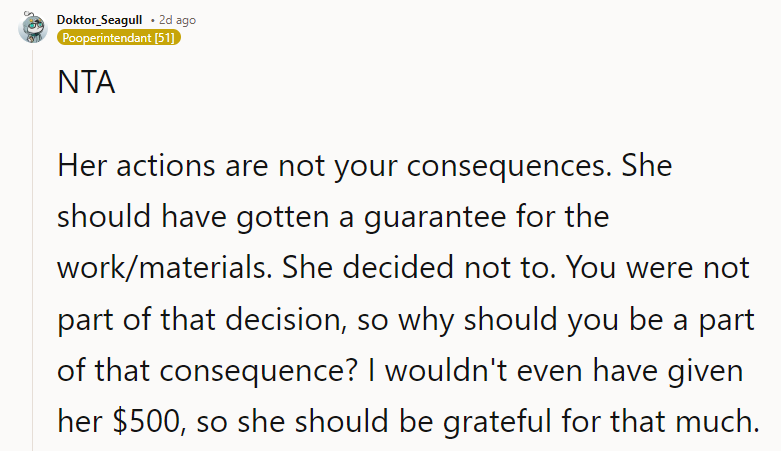 You Were Not Part of That Decision, So Why Should You Be a Part of That Consequence?