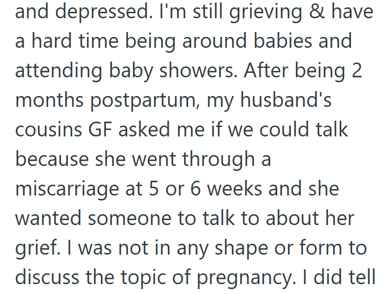 She warned that she couldn’t talk about pregnancy — but compassion made her say yes anyway.