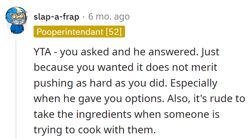 Maybe next time, let the chef work their magic before staging a baguette heist.