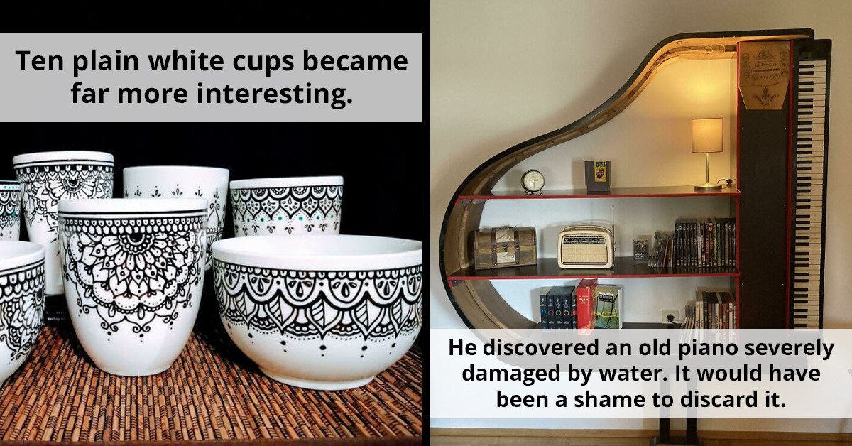 50 Instances Where Creative Individuals Repurposed Discarded Items into Something New