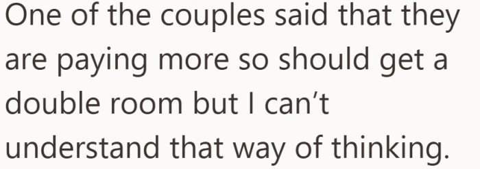 That is when fairness turned into a debate about who deserves comfort.